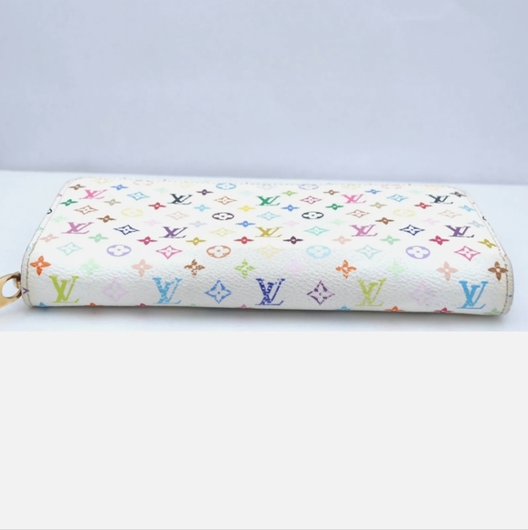 Louis Vuitton Monogram Multicolor Zippy Wallet White Orange interior Wallet - Picture 5 of 13